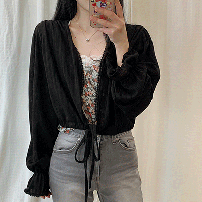 어폴디 blouse (3color)